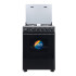 Cocina A Gas Enxuta 4 Hornallas Con Grill Cenx9604i NEGRA