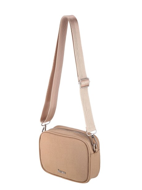 Bandolera Perla Taupe Tela