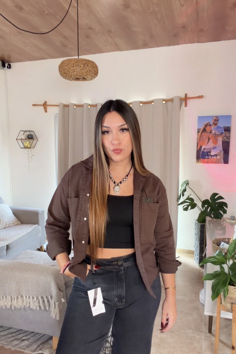 Camisa cuba Chocolate