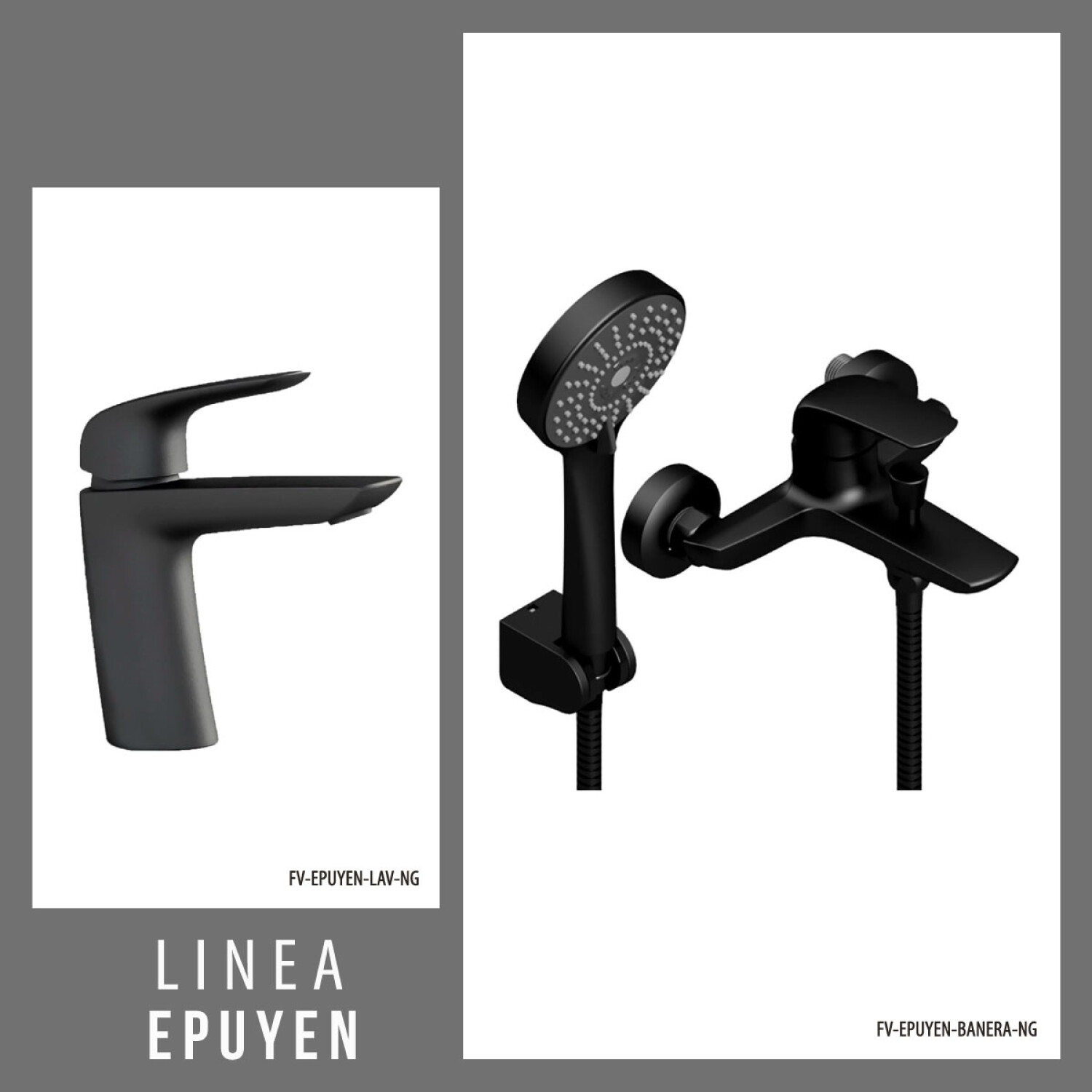 Juego De Griferia, Incluye Ducha Exterior Y Lavatorio Bajo Color