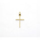Cruz barra cuadrada En Oro 18k Amarillo 23 x 15 mm Cruz barra cuadrada En Oro 18k Amarillo 23 x 15 mm