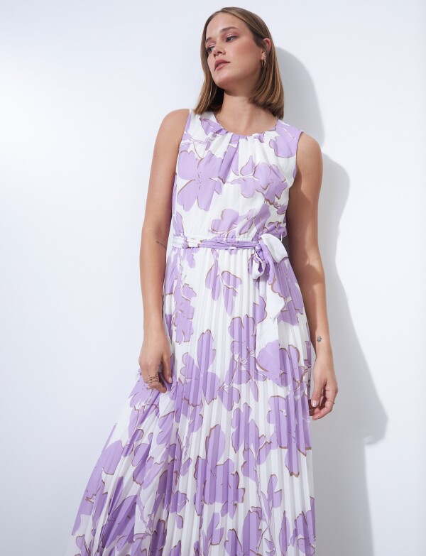 Vestido Plisado MULTI/LAVANDA