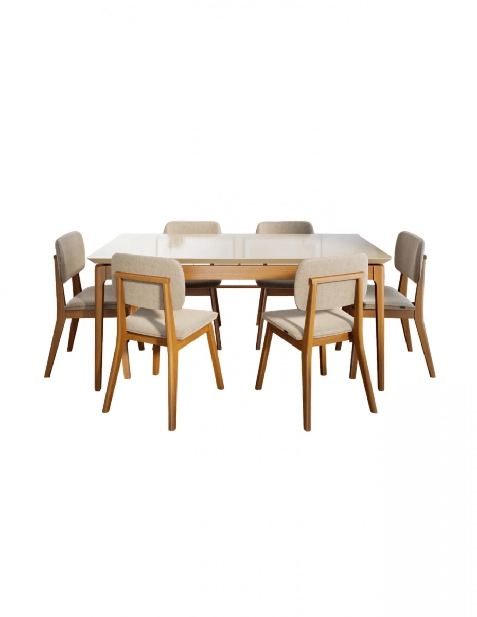 Juego De Comedor Cadiz 6 Sillas 