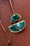 Cracked Necklace Verde