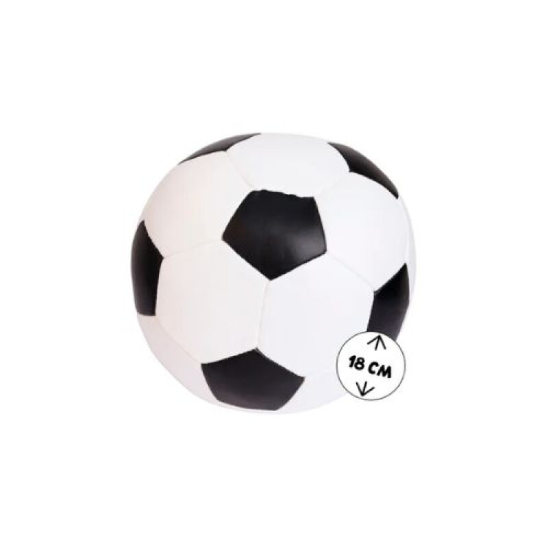 Pelota de fútbol soft Alldoro 18 cm color blanco y negro Pelota De Fútbol Soft Alldoro 18 Cm Color Blanco Y Negro