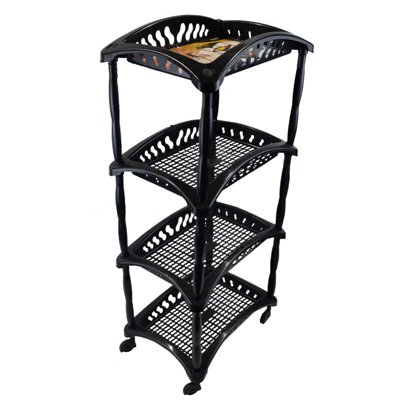 Estantería para frutas 4 Estantes NEGRO