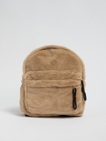 Mochila sherpa Beige