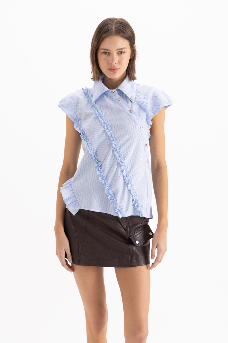 CAMISA HONEY Celeste