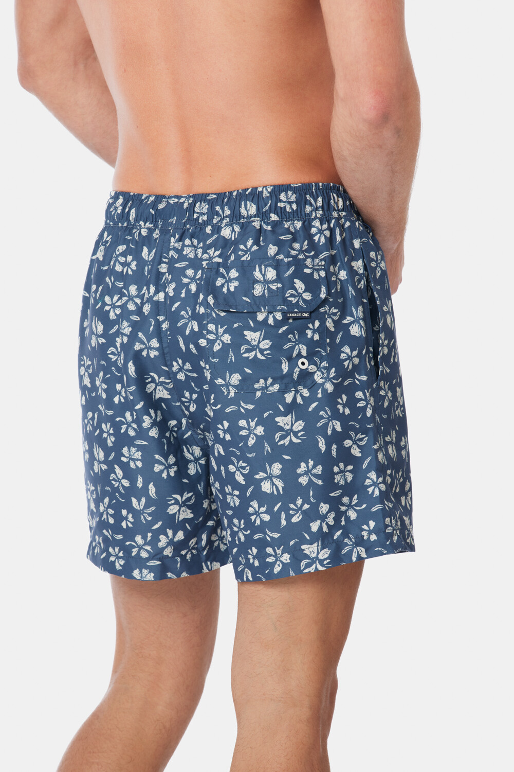 SHORT DE BAÑO ESTAMPADO Azul