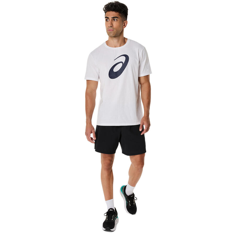 Polo Training Spiral Logo Graphic Cotton Blend Tee Hombre Brilliant White