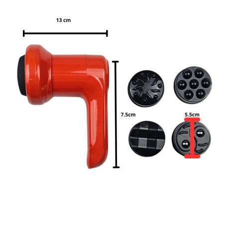 Masajeador Corporal Tonificador anti celulitis Portátil Usb Rojo/negro
