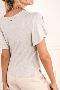 Remera Gris Melange