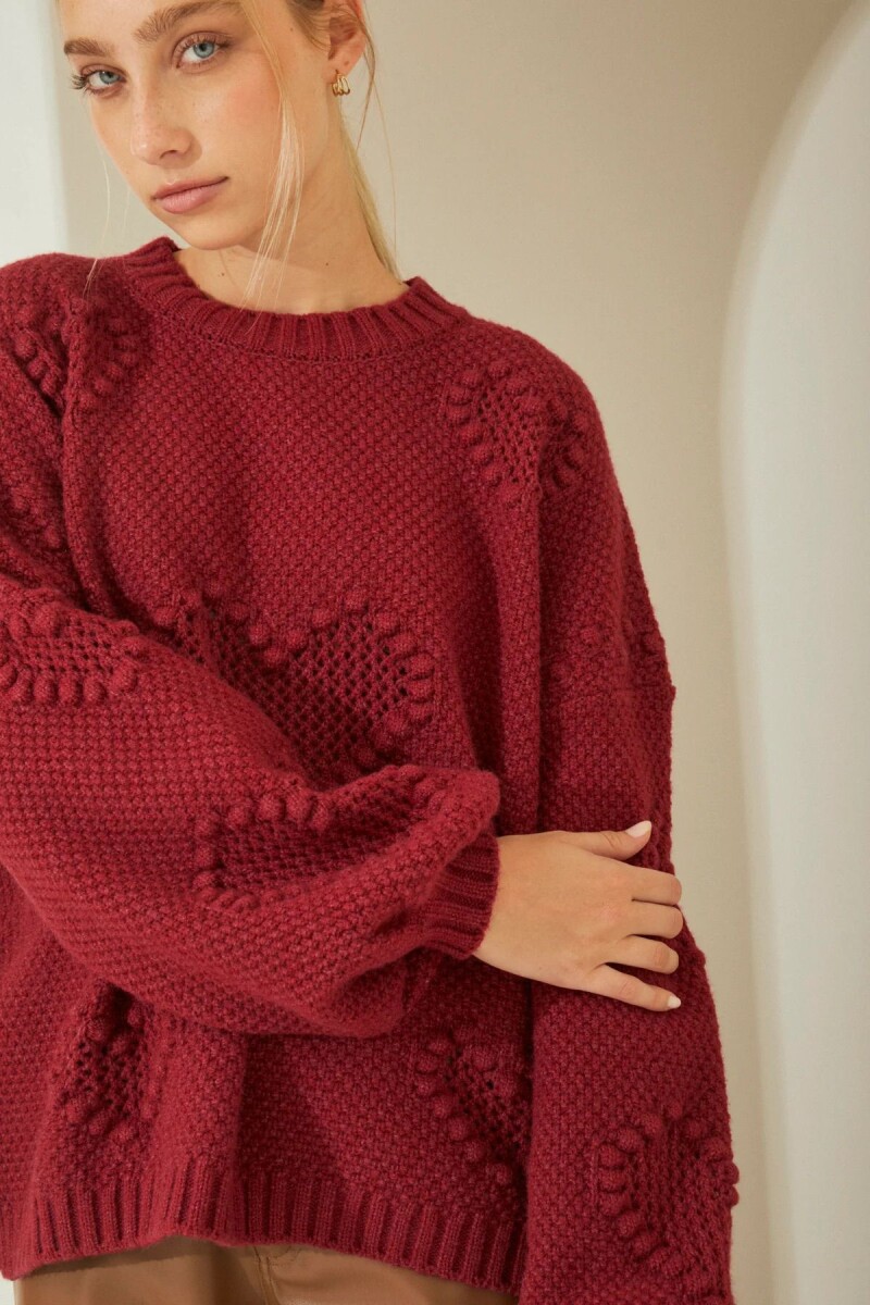 SWEATER BERRY - BORDO 