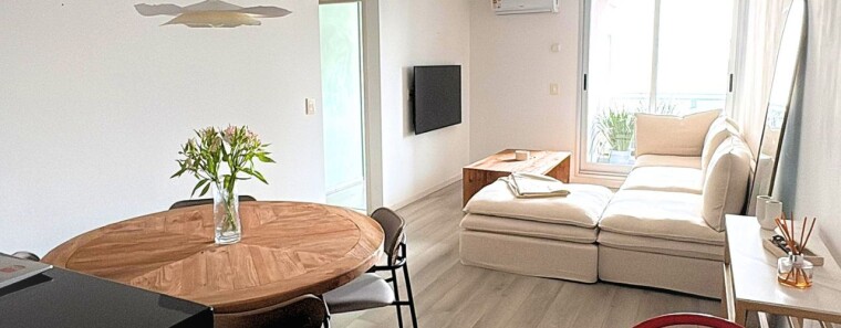 Diseño inteligente para un living comedor integrado
