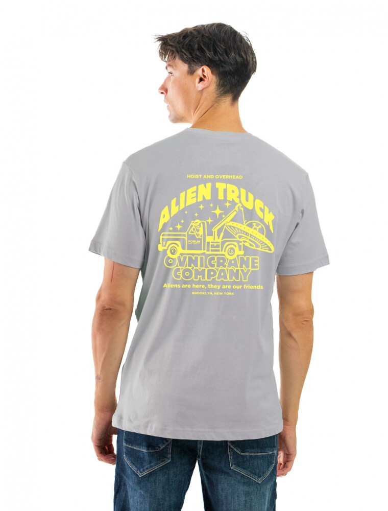 Remera Estampada Cuello Base Jean/ Vehiculo 061