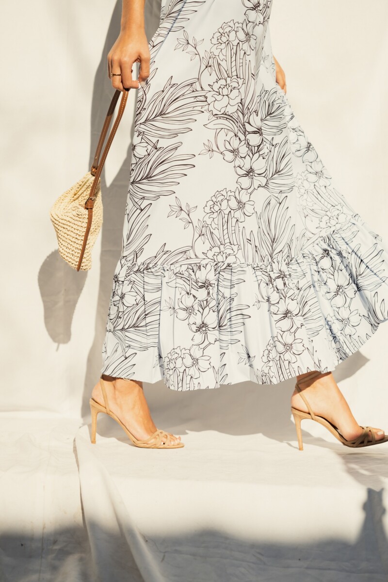 VESTIDO NICOLE MAXI BLUE BREEZE GARDEN VESTIDO NICOLE MAXI BLUE BREEZE GARDEN