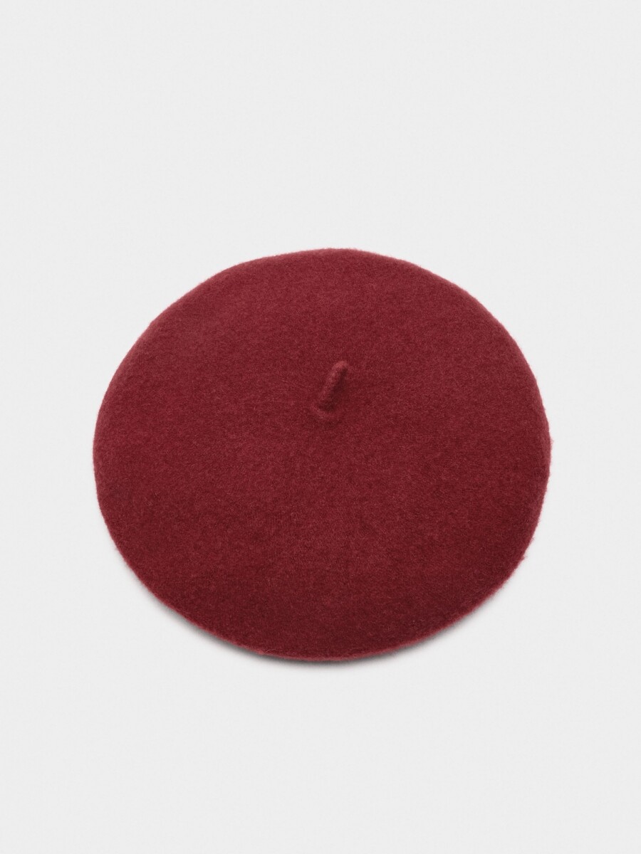Boina De Lana rojo