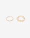 Sets Anillos Metal Set Anillos Metal Corazón - Dorado
