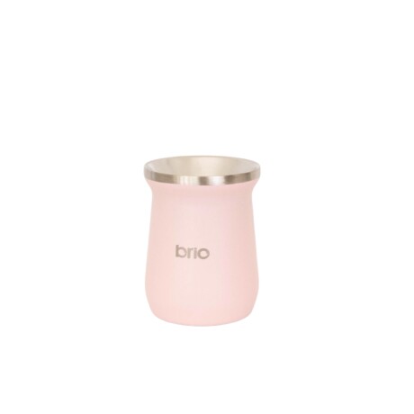 Set De Termo 1 Litro Y Mate Diseño Clásico brio Acero Inox Rosa