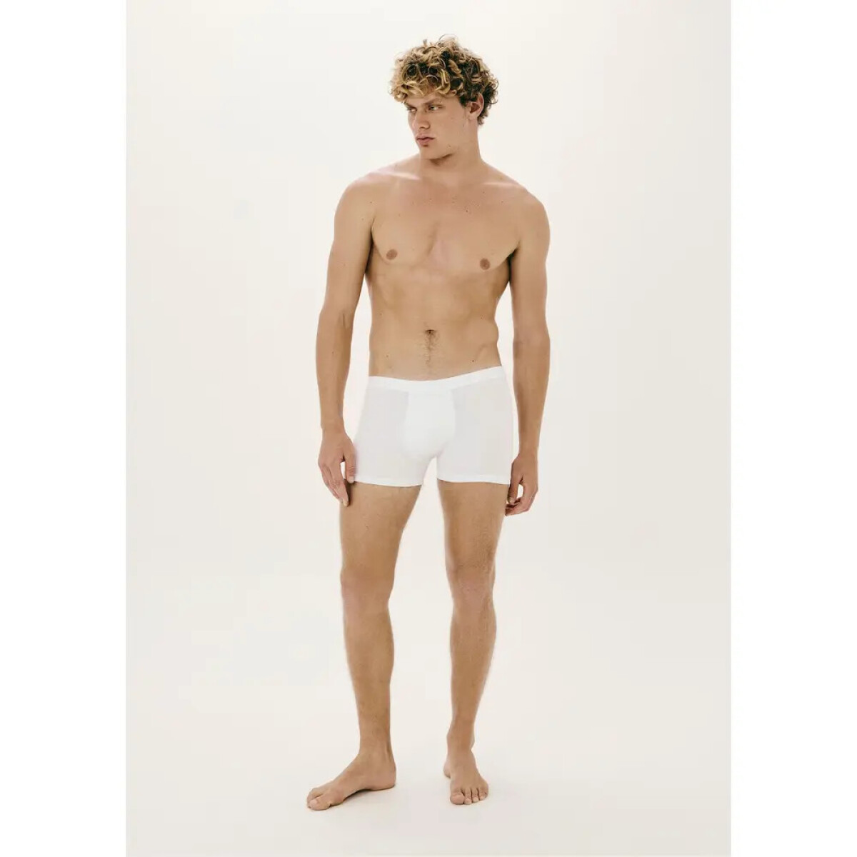 CUECA BOXER MASC - BRANCO/PRETO 
