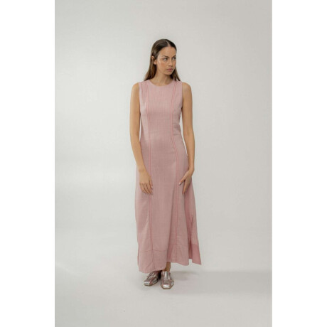 Vestido Trapecio Detail Rosa