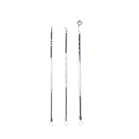 Agujas 3pcs doble cabeza acné/espinillas/puntos negros Agujas 3pcs Doble Cabeza Acné/espinillas/puntos Negros