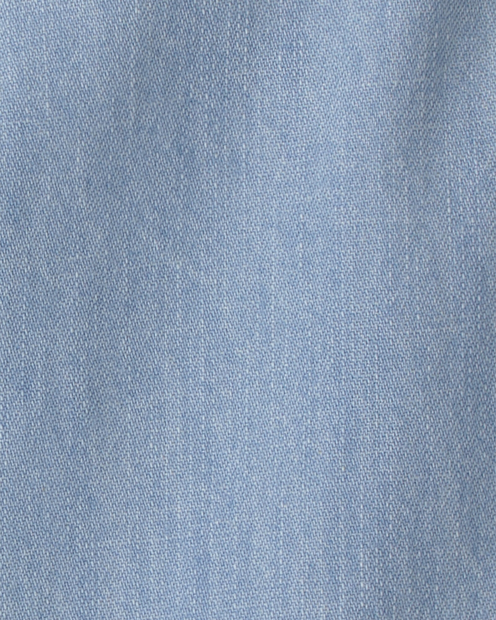 Monito corto de chambray de algodón orgánico Sin color