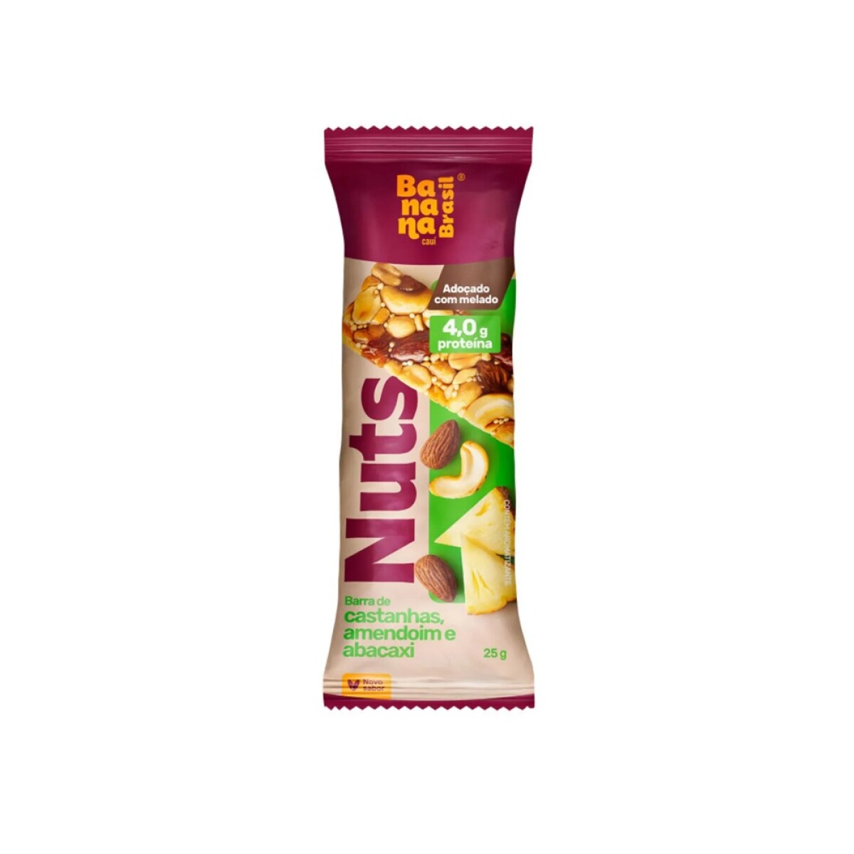 Barritas Castañas Maní y Ananá 25g Nuts Bar 