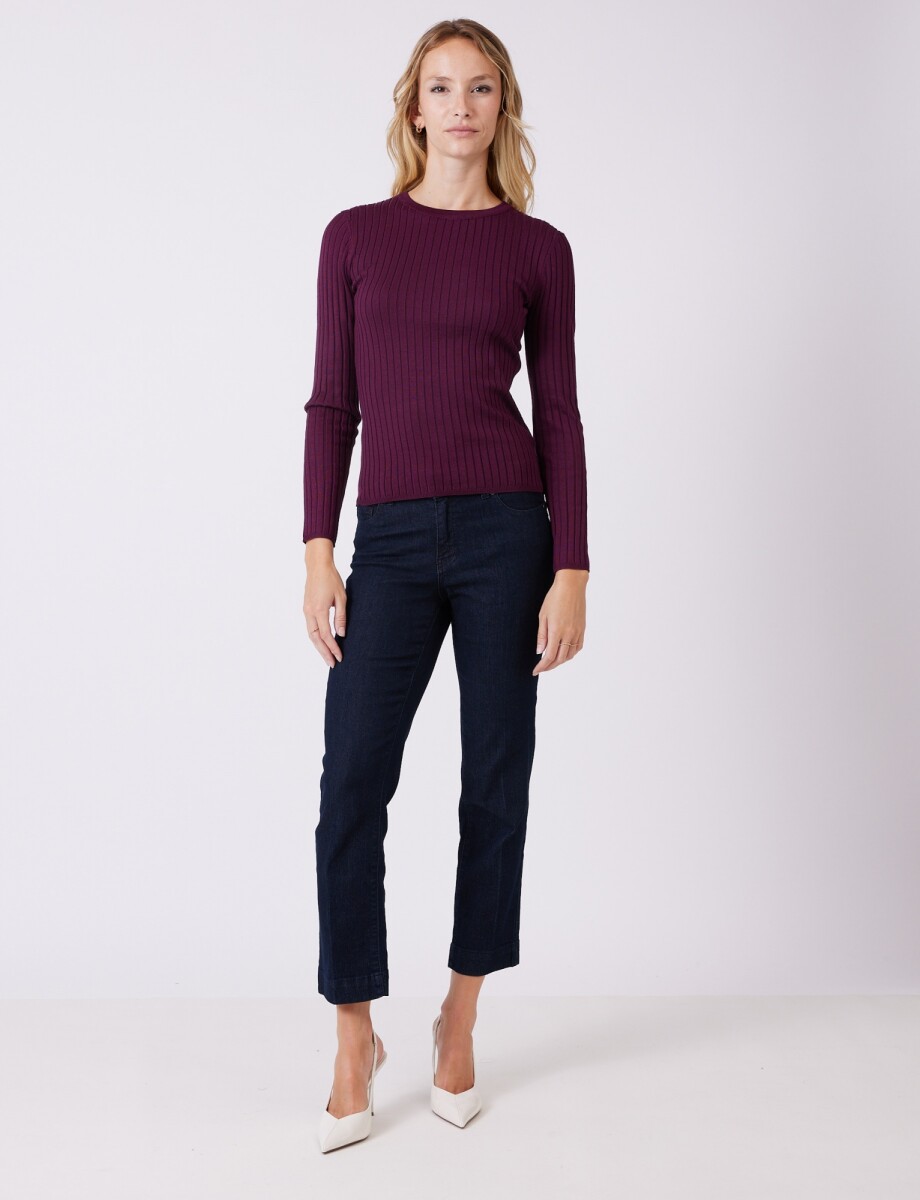 Buzo Punto Rib - Violeta 