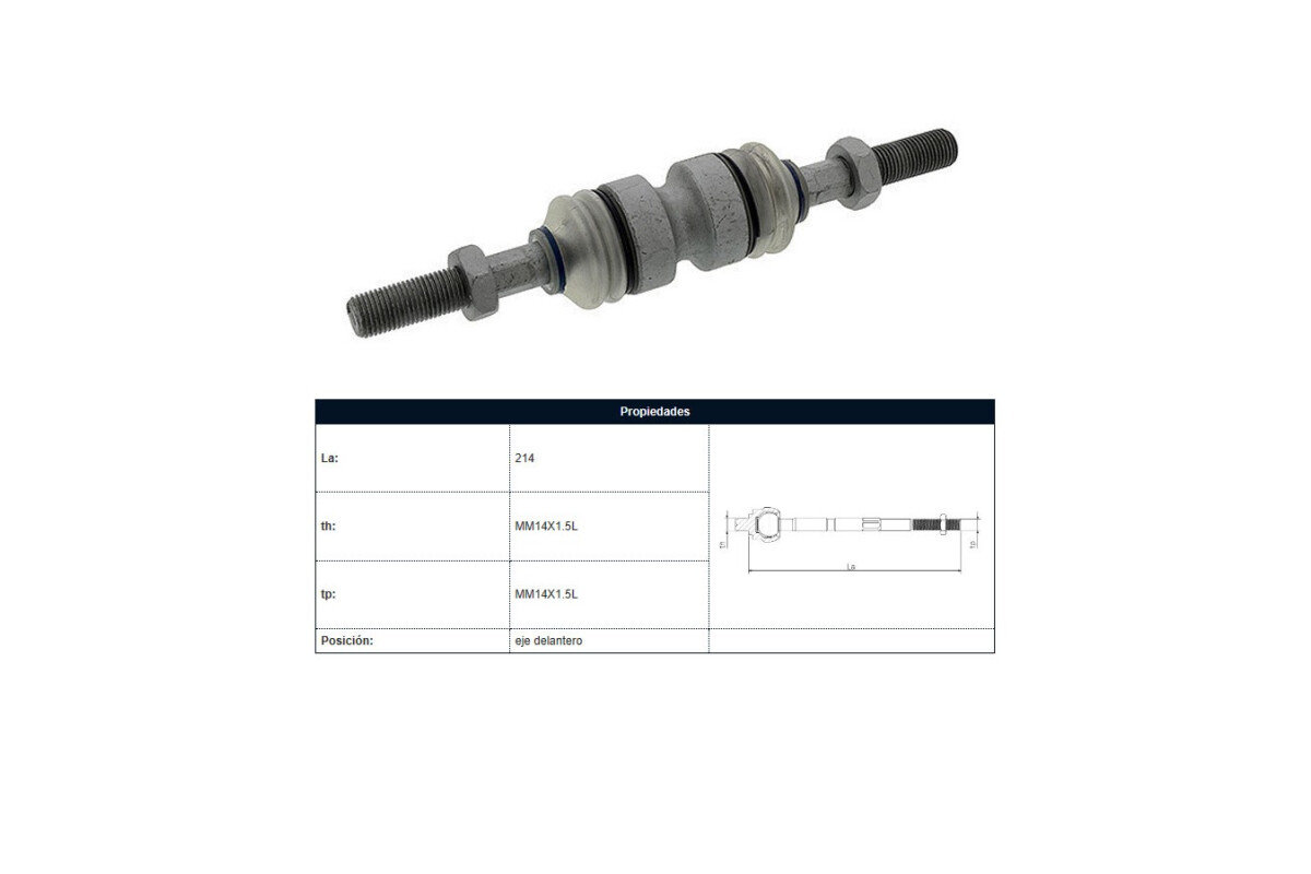 Barra De Acoplamiento Axial Citroen Saxo 96-25 Barra De Acoplamiento Axial Citroen Saxo 96-25
