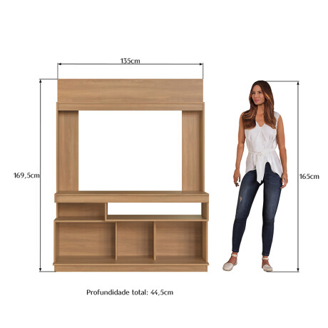 Rack TV Lis Minimalista 171x135x44.5cm dma0008 MARRON