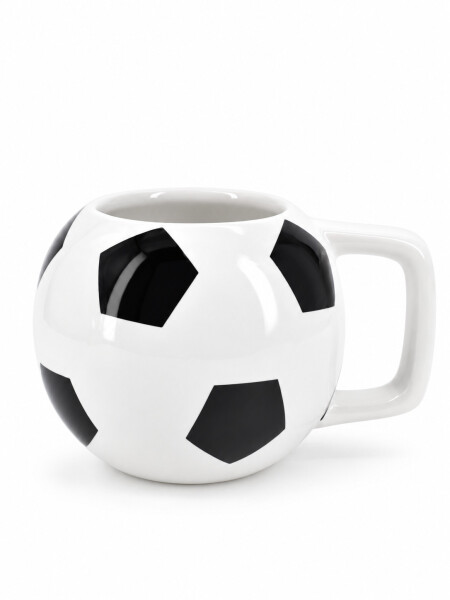 TAZA PELOTA FUTBOL 500 ML BLANCO