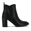 Darkness Bota De Dama C/ Elastico Caña Baja Taco Alto - Negro Negro