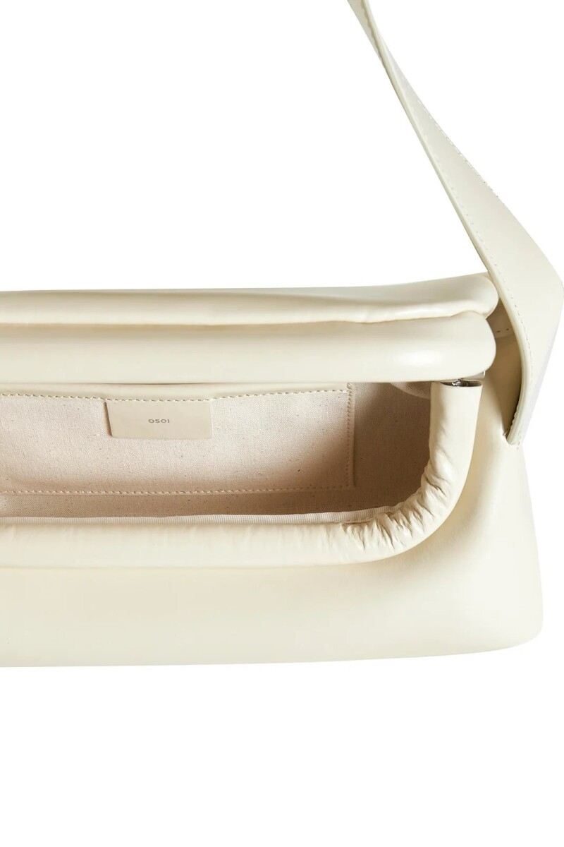 BOLSO DE CUERO Crema