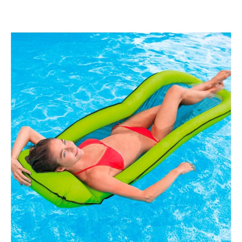 INTEX COLCHONETA INFLABLE FLOTANTE CON MALLA PERMEABLE Intex Colchoneta Inflable Flotante Con Malla Permeable