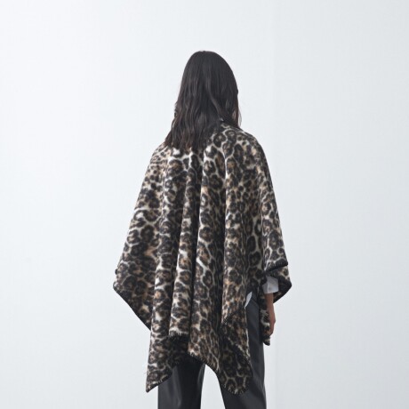 PONCHO DOLMADES Animal Print