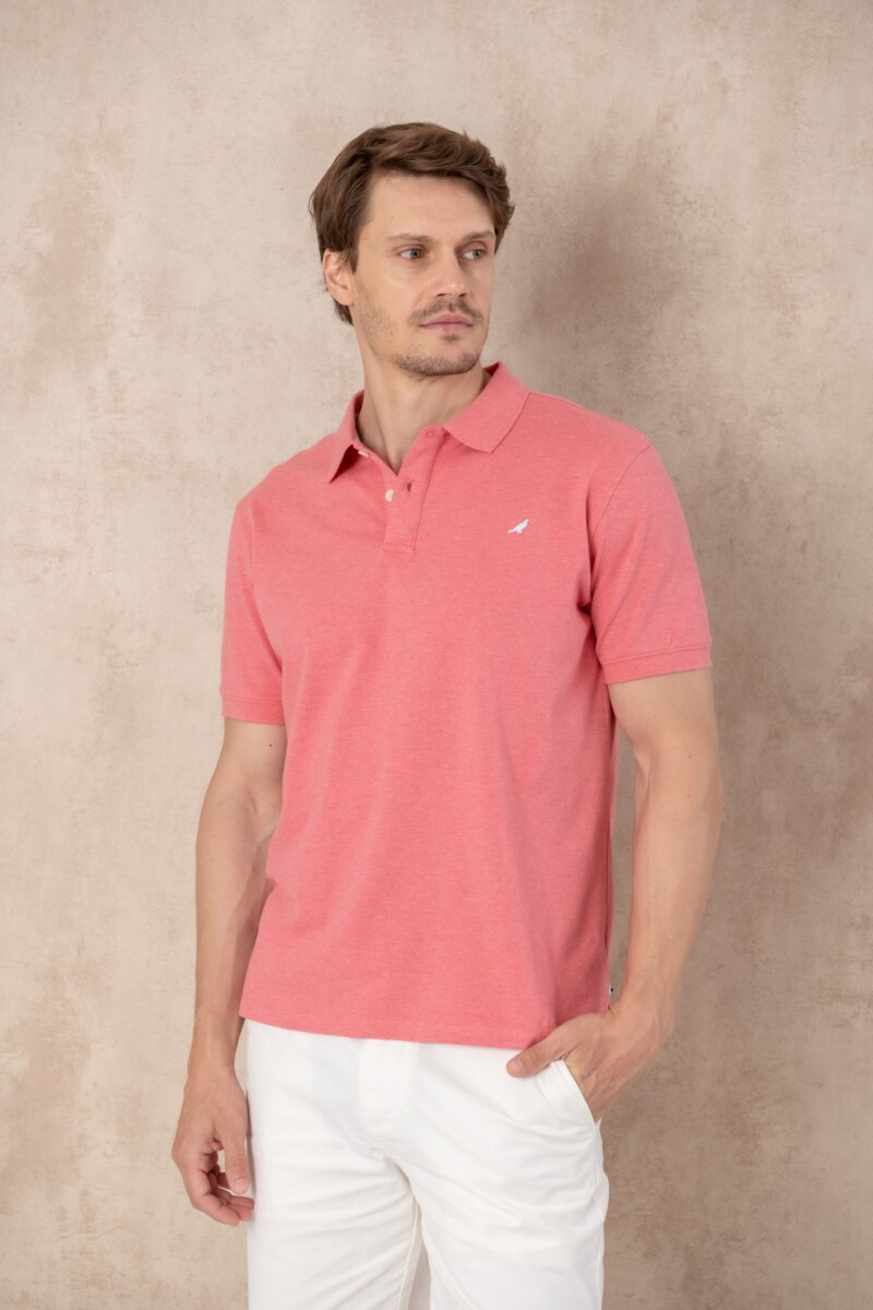 Remera Pique Melange - Rosa 