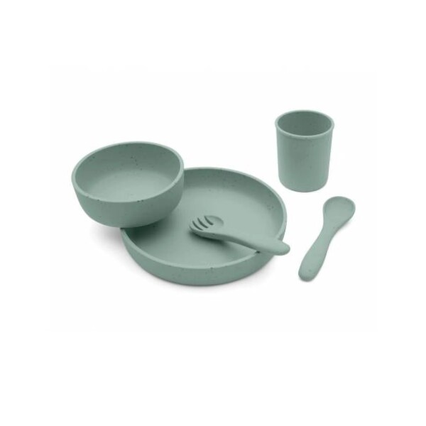 Set alimentacion silicona completo KIKAKBOO verde