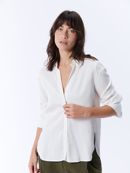 Camisa manga larga laboral Crudo