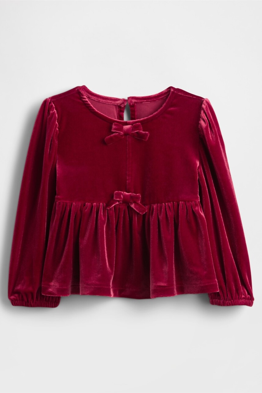 Remera Terciopelo Toddler Niña Sled