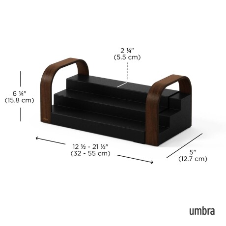 ORGANIZADOR PLASTICO-RECICLADO-Y-MADERA NEGRO BELLWOOD