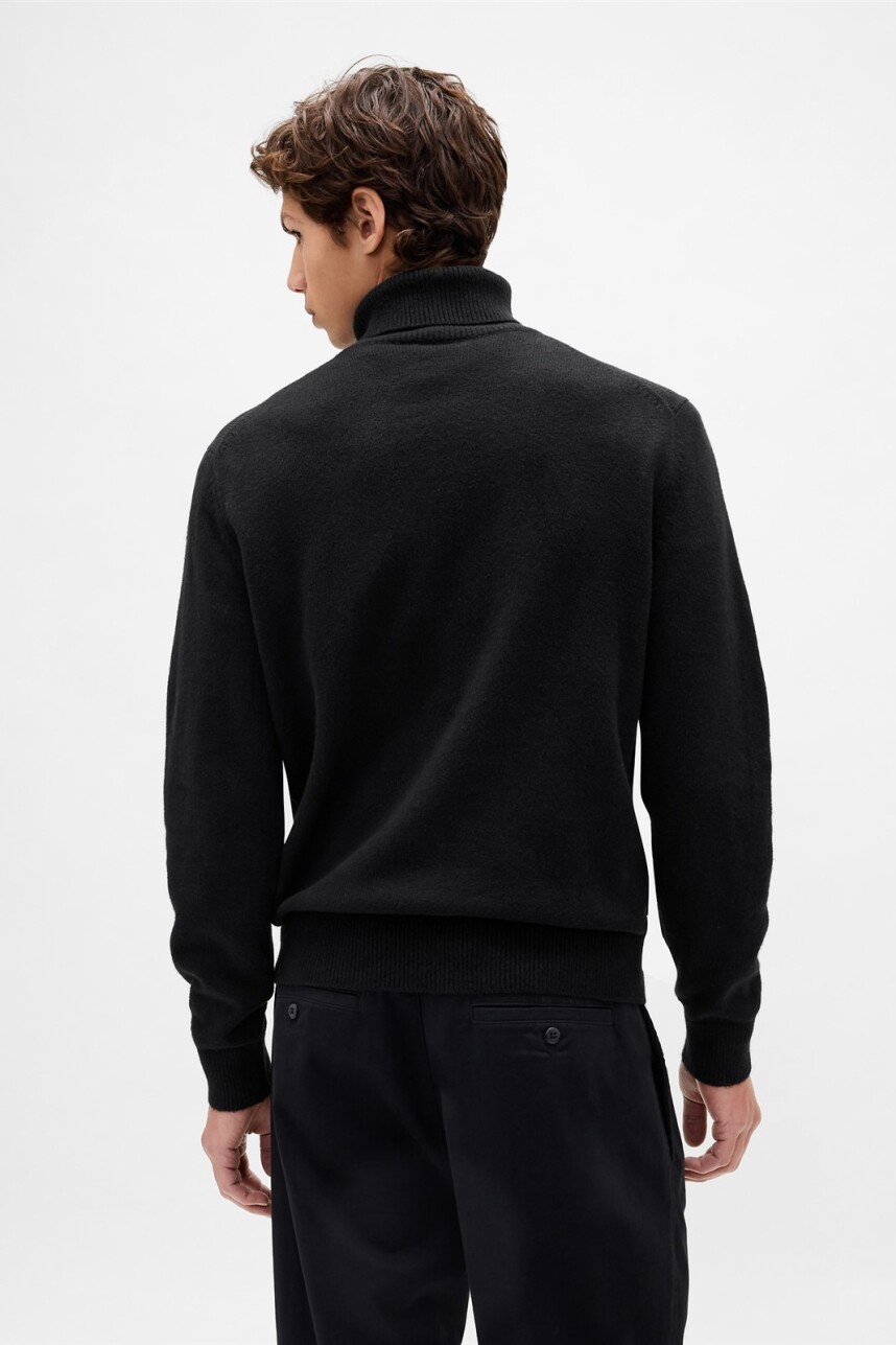 Buzo Polera Cashsoft Hombre True Black V2