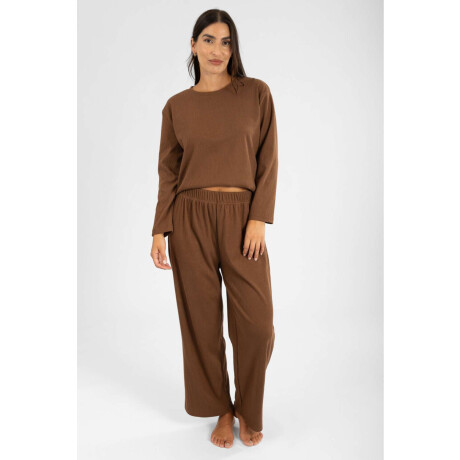 Pantalon cosy Marron