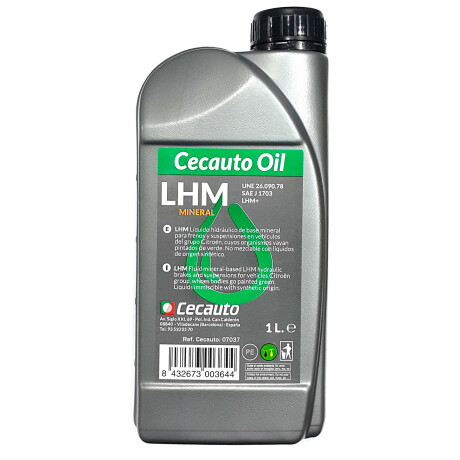 QUIMICOS VARIOS - LIQUIDO HIDRAULICO MINERAL SUSPENSION CITROEN 1LTS - QUIMICOS VARIOS - LIQUIDO HIDRAULICO MINERAL SUSPENSION CITROEN 1LTS -