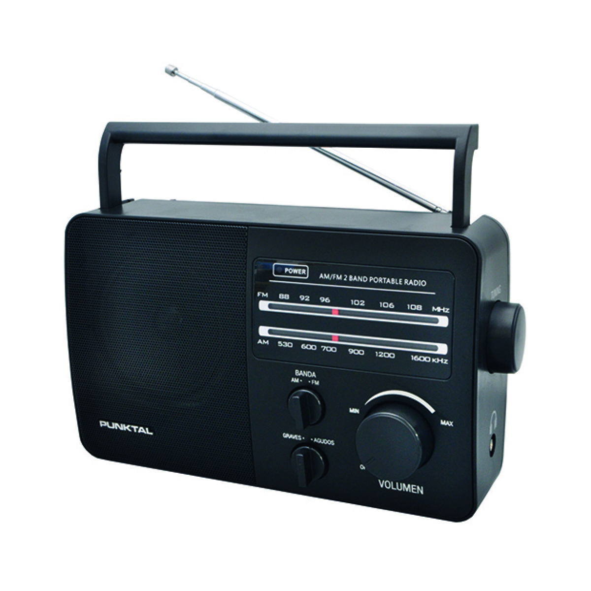 Radio Portátil Am/fm Punktal Pk96ac 