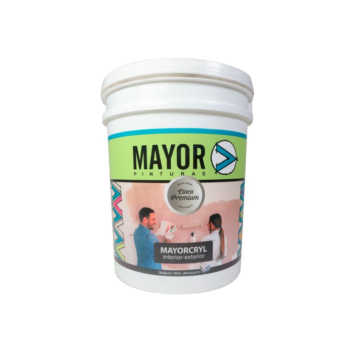 Pintura Interior Exterior A/h Blanco 4lt Mayorcryl