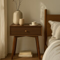 Mesa de Noche Oslo Dark Brown