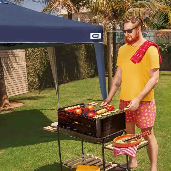 GAZEBO X-FLEX OXFORD AZUL 3X3 MOR AZUL