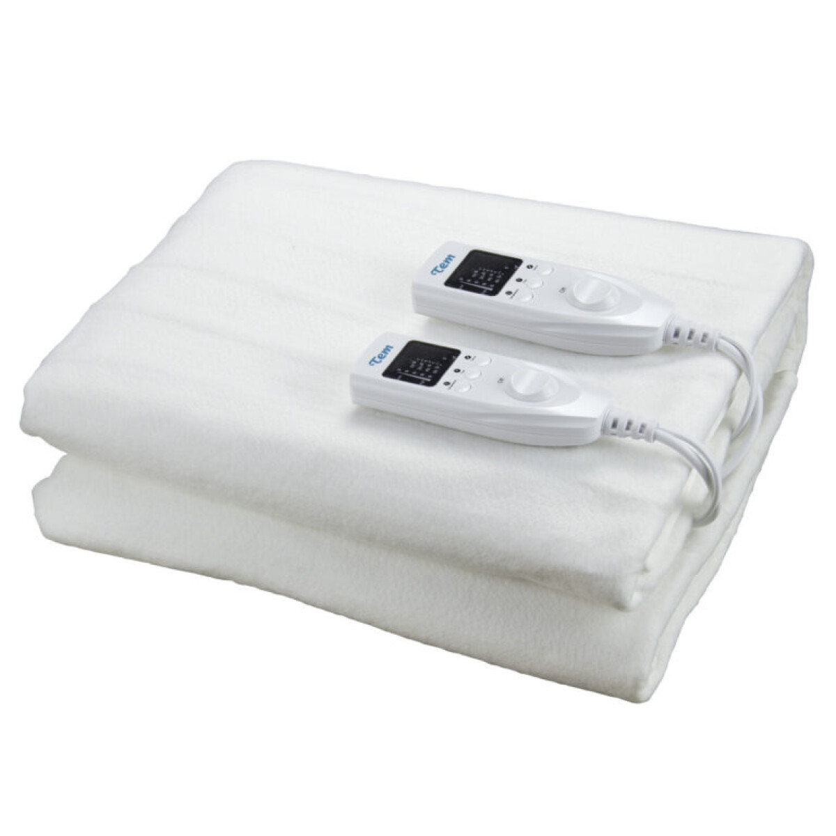 Calienta Cama TEM 2 Plazas Digital Eléctrico 2 Controles 5 Niveles Manta Térmica 160x140 120W 