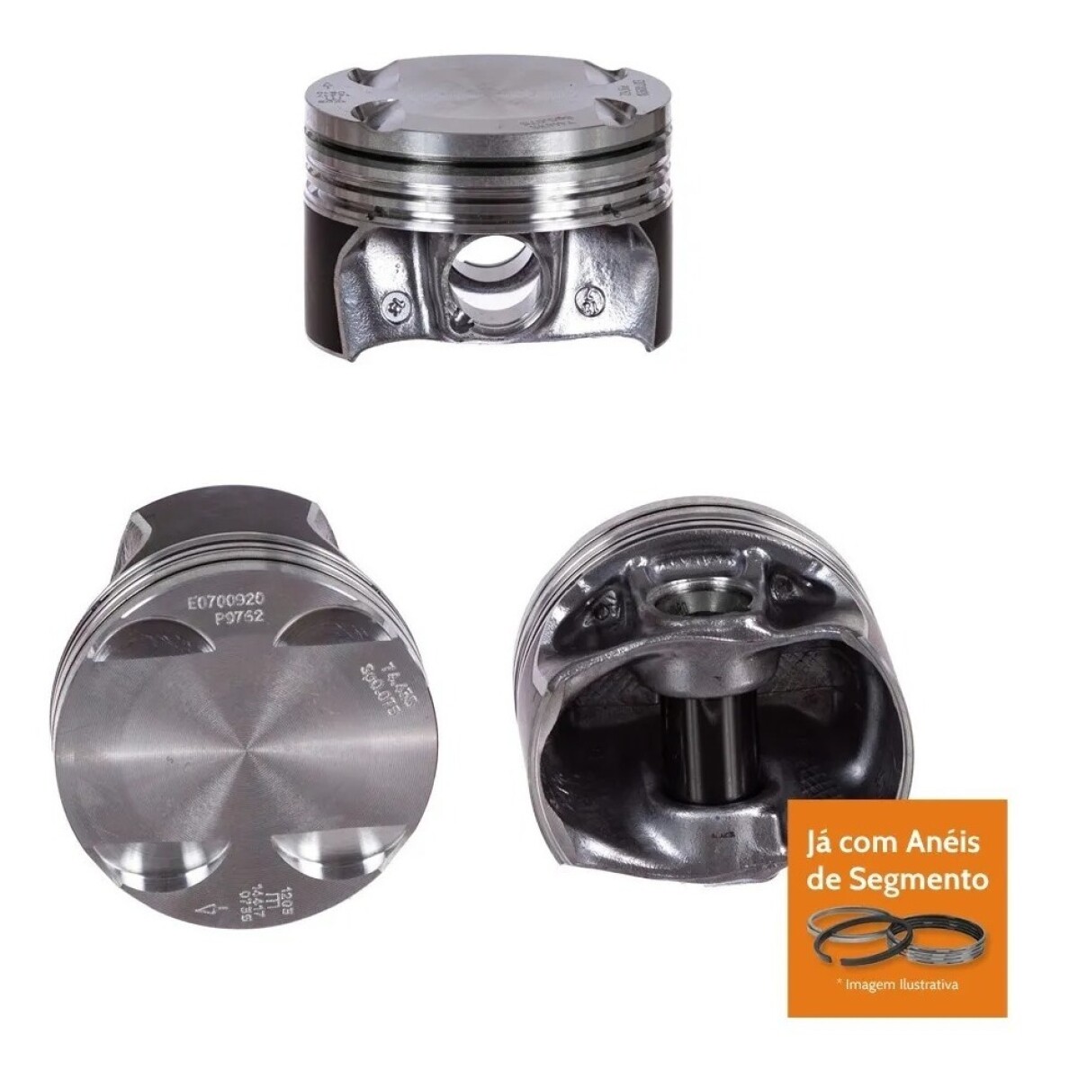 PISTON VOLKSWAGEN JGO C-PERNO AROS 74.50MM STD UP 1.0 12V MAHLE 